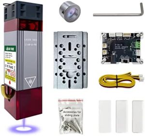 LASER TREE Engraver Module, 80W Engraving Cutting Module for Wood and Metal, 10W Output Power, FAC Ultra Accurate with Air Assistance, 45mm Fixed-Focus Cutter 12V Lt-80w-aa Pro 12v