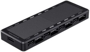 LP8P PC Fan Controller 8 Port 3Pin/4Pin Connection with 4Pin and 5V 3Pin ARGB Fan Lighting Controller
