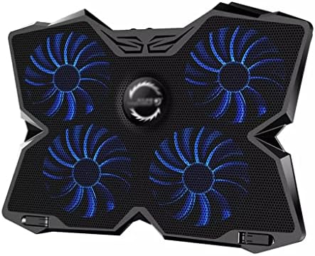 Laptop Cooler Cooling Pad Gaming Cooler Bracket with Four Fans and 2 for 14-17" Laptops(D)