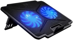 Laptop Cooling Pad Laptop Coolers for Notebook Gaming Fan Stable Stand Adjustable Gaming Laptop Coolers with 2 USB Port