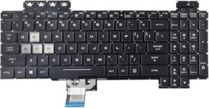Laptop Replacement Keybaord for Asus TUF Gaming FX505 FX505DD FX505DV FX505DU FX505DY FX505GD FX505GE FX505GM FX505GT TUF705DD TUF705DT TUF705DU FX86 Series, US Layout P/N:AEBKL403010 (Backlit)