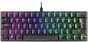 MKMINIBES, Ultra Compact Mechanical Keyboard, Full RGB Chroma, Switch OUTEMU PRO Blue, Black, Spanish Language