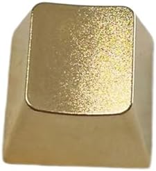 Matte Metal Keycap in Gold Alloy Finish for Mechanical Keyboard Customization