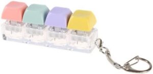 Mechanical Keyboard Switches Tester Keychain Toy Stress Relief Tool Keychain Toy 4-Key 9-Key