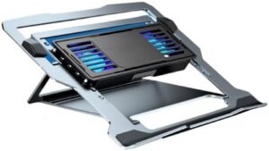 Metal Laptop Cooling Pad Gaming Laptop Coolers Adjustable Fan Heights Stand Semiconductor Cooling Bracket for Laptop