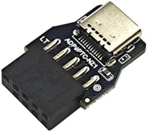 Motherboard USB 2.0 9Pin to USB C Front Connector Converters USB2.0 Header Adapter USB2.0 Extender Card Port for PC
