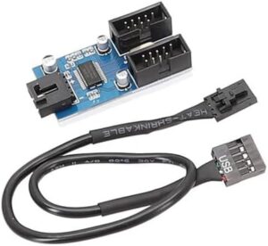 Motherboards USB2.0 9Pin Header 1 to 2 Extension HUBs Splitter Adapter Converters USB2.0 Female to 2 Female Cable