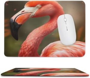Mousepad Flamingo Mouses Mat for Wireless Mouses Computer Keyboard Mat with Non-Slip Rubber Gaming Desk Pad Square Desk Mat for Office Laptop 7.9″x9.4″