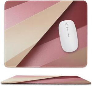 Mousepad Gold Finish Mouses Mat for Wireless Mouses Computer Keyboard Mat with Non-Slip Rubber Gaming Desk Pad Square Desk Mat for Office Laptop 9.8″x11.8″
