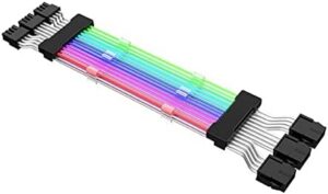 PC Case Extension Cable 24Pin PCI-E 8PinX2 8PinX3 Line ARGB Transfer Adapter Motherboard Extension Cable