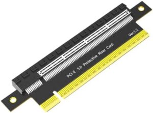 PCIE 16X 5.0 Rising Entended Card 180 Degree Extension Adapter for Computer Connection Desktop Motherboard Extender