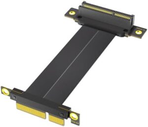 PCIE4.0 90 Degree Extender Cable 10cm Durability PCIE4.0 Cord for Efficient Computer Setup