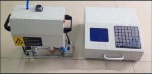 Pneumatic protable Frame Marking Machine Beam Date Metal Printer 30 * 150mm