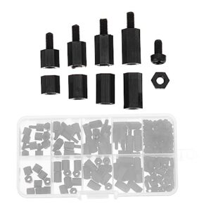 Practical Nylon Screw Nut Kit Hexagonal Nut Assortment 180pcs Box for Mounting Hardware