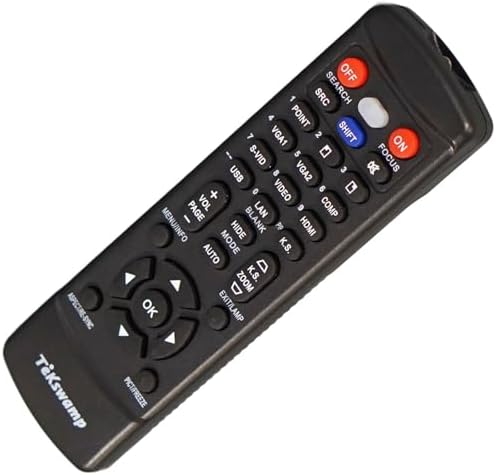 Replacement Video Projector Remote Control for Optoma TW675UST-3D