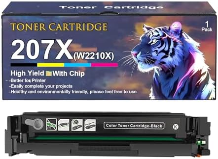 Replacement for HP 207X 207A Toner Cartridges Work for HP Color Laserjet Pro M255dw M255nw M282nw M283fdn M283fdw Printers