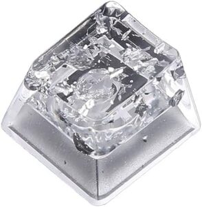 Resin Backlit Keycap for Mechanical Keyboard OEM Height Silver Foil for Key Cap