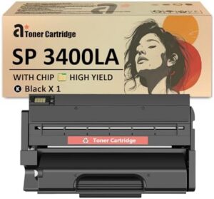SP 3400LA Toner Cartridge Replacement for Ricoh SP 3400LA 406464 Toner Cartridges Compatible for Ricoh SP 3400 3410 3500 3510 Printers, 1 Black