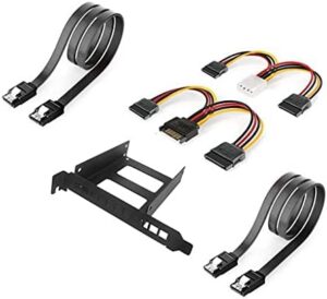 SSD Hard Disk Drive Bays Holder Metal Mounting Bracket Adapter for Full Height / Half Height Chassis Mount