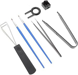 STOBOK 1 Set Mechanical Keyboard Tool Key Cleaning Brush Accessories for Upgrading and Repairing Your Keyboard for DIY Enthusiasts and Maintenance Random Color