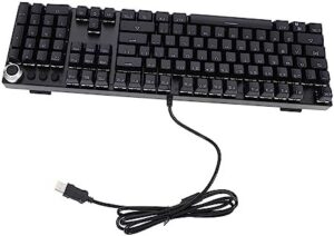 STOBOK Gaming Mechanical Keyboard Keys with Backlight Lighting Design for Office and Home Use Durable with Million Keystrokes