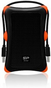 Silicon Power 1TB Rugged Armor A30 Military Grade Shockproof USB 3.0 2.5 Inch Portable External Hard Drive for PC, Mac, Xbox One, Xbox 360, PS4, PS4 Pro and PS4 Slim, Black