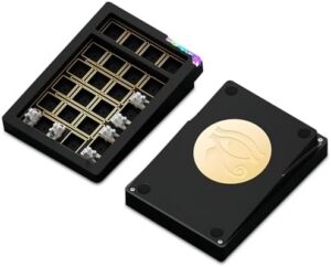 Stars21 Mechanical Number Pad,VIA/QMK Programmable Macro Numpad Aluminum CNC Gasket Hot Swappable Wireless Numeric Keypad BT5.0/2.4Ghz/USB-C RGB Gaming Keypad Kit for Laptop/PC (Black-Broken)
