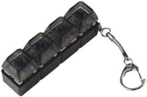 Switches Tester Switches Sampler for Mechanical Keyboard 2-Key 3-Key 4-Key Switches Testing Tool Keychain Transparent