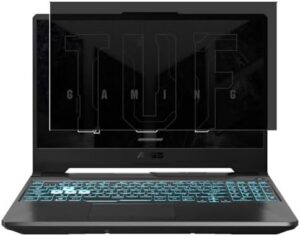 Synvy Privacy Screen Protector Film, compatible with ASUS TUF Gaming F15 FX506 FX506HEB 15.6″” Laptop Anti Spy Guard Sticker [ Not Tempered Glass Protectors ], Black