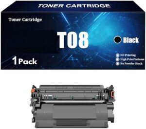 T08 Toner Cartridge Without chip Compatible for Canon T08 Toner Cartridges for Canon i-SENSYS X1238i 1238iF 1238P 1238R Printers Ink Black High Yield 11,000 Pages,BK-1 Piece