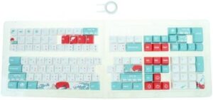 Thai Keycaps Set For 61/64/68/75/87/98/104/108 Mechanical Keyboards/OEM Height Sea Pattern Keycaps