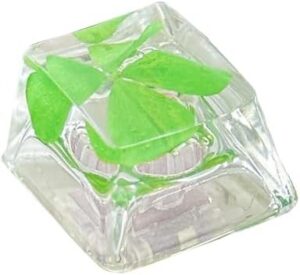 Transparency Clovers Keycap Customs Handmade Resin Keycap Keyboards Mechanical Gaming Keyboards Customs Keycaps Accessories