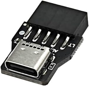 USB 2.0 Motherboard Adapter 9pin USB C Front Panel Header Converter for Computers Tablets