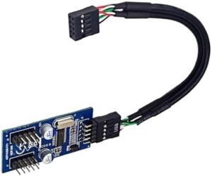 USB 9Pin Splitter USB 2.0 9pins Connection Adapter Port Multilier for Computer Motherboard Extension Widely Use