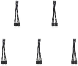 USB Extension Cable 9Pin 1 Female To 2 Male Y Splitter Extension Cable For Computer PC Motherboard 10CM USB Motherboard Cable USB Header Extension Cable 9Pin 1 Female To 2 Male Y Splitter Cable
