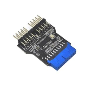 USB Splitter Motherboards 19Pin USB2.0 to Two USB2.0 9Pin Female Extension Adapter for Enhanceds Connectivitys