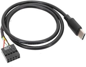 USB Type C to 9Pin USB Cable for Computer Motherboard to USB C Secondary Screen PC LCD Screen 9Pin USB Cable Adapter