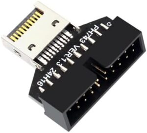 USB3.0 19Pin 20Pin To USB C Header Adapter Vertical TypeE Conversion For Motherboards