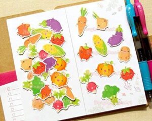Vegetable Stickers. Vegetarian Sticker. Sticker for Planner. Planner Sticker. Erin Condren Sticker. Shopping Sticker. Kikki K. ECLP. Veggie.