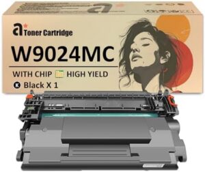W9024MC Toner Cartridge with Chip Replaces Cartridge for HP Laserjet Managed E40040dn MFP E42540f Printers, 1 Black(11,000 Pages)