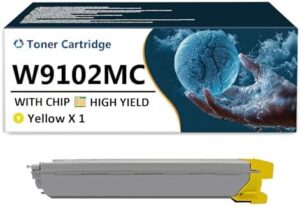 W9102MC Yellow Toner Cartridge Work for HP Color Laser Managed MFP E77428dn E77422dn E77422dv E77422a Printers, 1 Pack