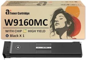 W9160MC Black Toner Cartridge Replacement for HP W9160MC Toner Cartridge Compatible for HP Color Laserjet Managed MFP E87740dn E87750dn E87760dn E87770dn Printers, 1 Pack