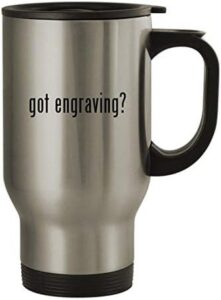got engraving? – 14oz Stainless Steel Travel Mug, Silver