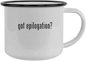 got epilogation? – 12oz Camping Mug Stainless Steel, Black