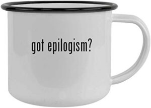 got epilogism? – 12oz Camping Mug Stainless Steel, Black