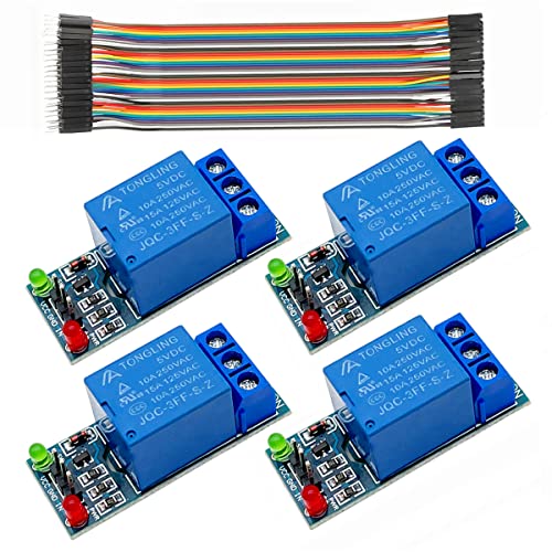 1 one Channel Relay Switch Module 12V Low Level Trigger Relay Expansion Board for Arduino UNO R3 DSP ARM PIC AVR STM32 Raspberry Pi 4pcs
