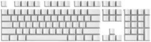 104 Key PBTs Blanks Keycaps Original Height Gamers Not Letter White Keycap for MX Switches Mechanical Keyboards