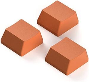 10PCS OEM Profile Keycaps PBT Keycap Set for Cherry-MX Switches Gaming Mechanical Keyboard Multi-Color Keycap Puller Kit Non Engraved Pbt Keycap for Cheryy-mx Keyboard No Backlit, orange red