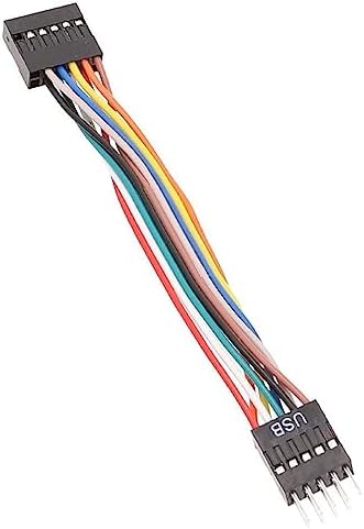 10cm 12Pin Motherboard Adapter Cable Male to Female Header Extender 11pin to 9Pin Extension Jumper Wire USB 11pin to 9Pin Adapter Cable Computer Motherboard to Ordinary Chassis Adapter