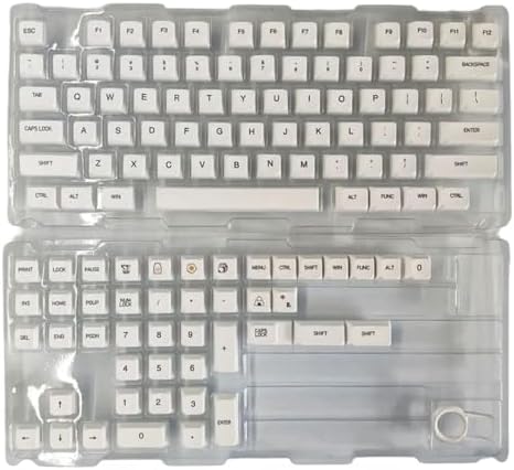 120Keys Keycaps XDA Sublimations Minimalist White Keycap for Mechanical Keyboards Russian Korean English Japanese